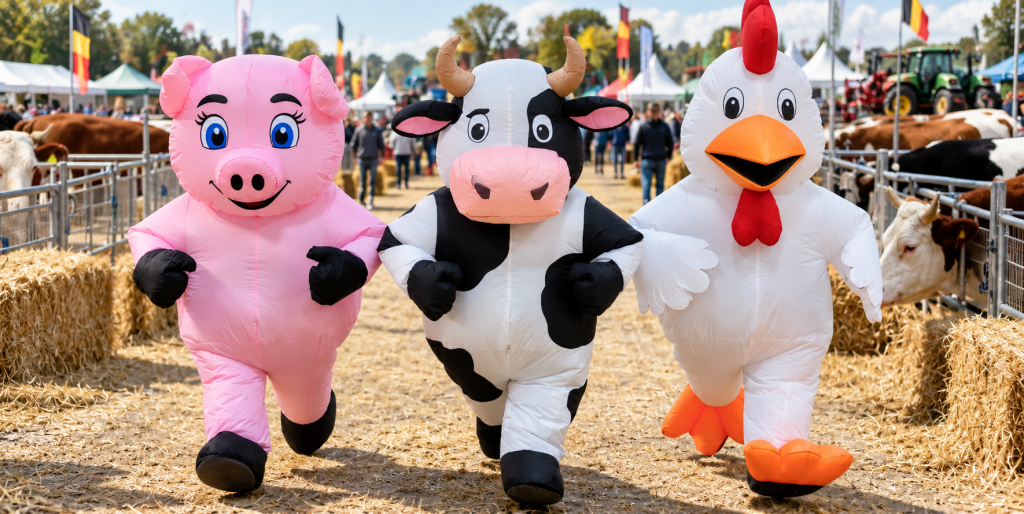 GOOSTO MAG - Mascottes à la foire agricole belge